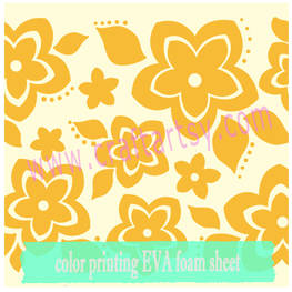 craft EVA foam with print flower pattern